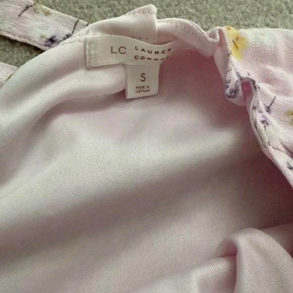 LC Lauren Conrad Light Pink Floral Dress - Picture 2 of 5